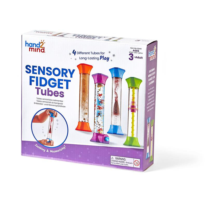 Hand2Mind Sensory Fidget Tubes, Sensory Bottles, Play Therapy Toys, Anxiety Relief Items, Calming Corner Classroom, Stress Toys for Kids, Calm down Corner Supplies, School Counselor Office Must Haves