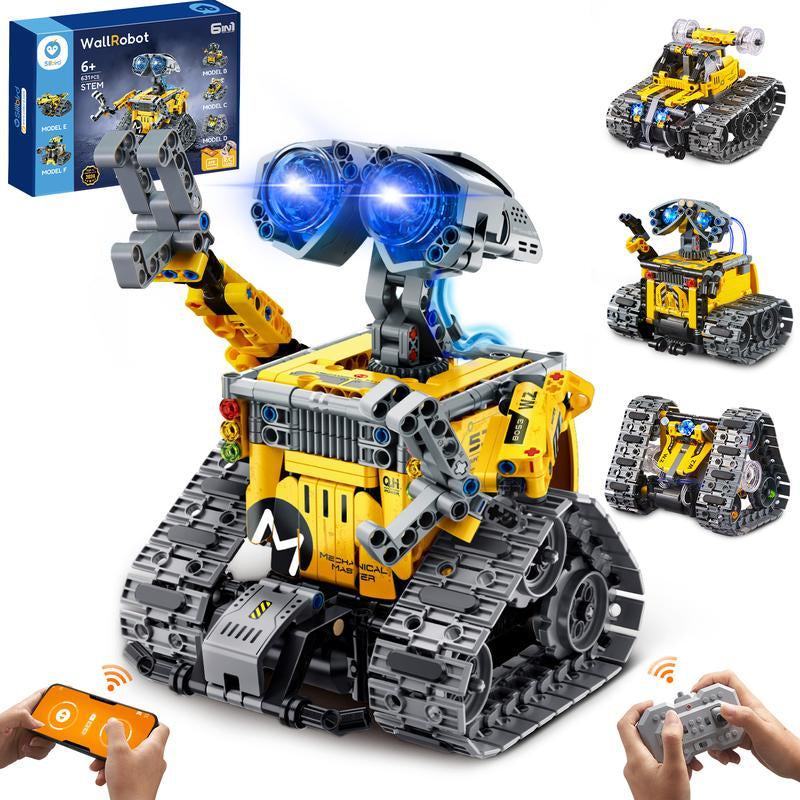 Sillbird Wall Robot STEM Building Toys, 4In1 Remote & App-Controlled Creator Toys Set, Creative Gifts, Educational Gift Set (560 Pieces )