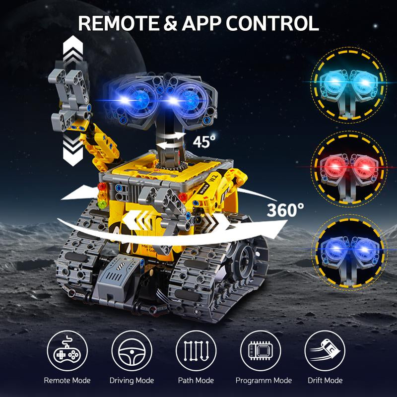 Sillbird Wall Robot STEM Building Toys, 4In1 Remote & App-Controlled Creator Toys Set, Creative Gifts, Educational Gift Set (560 Pieces )