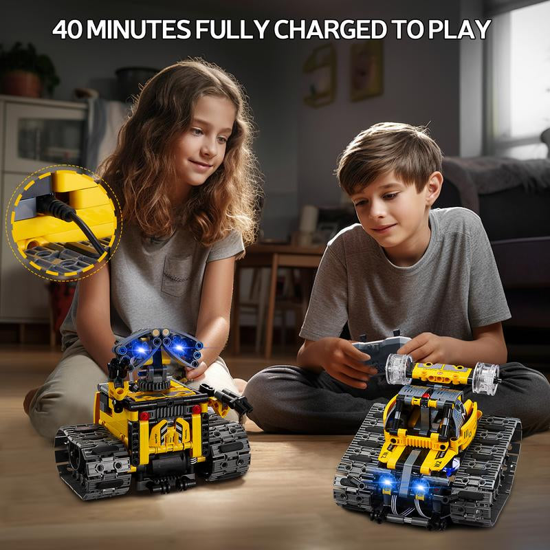 Sillbird Wall Robot STEM Building Toys, 4In1 Remote & App-Controlled Creator Toys Set, Creative Gifts, Educational Gift Set (560 Pieces )
