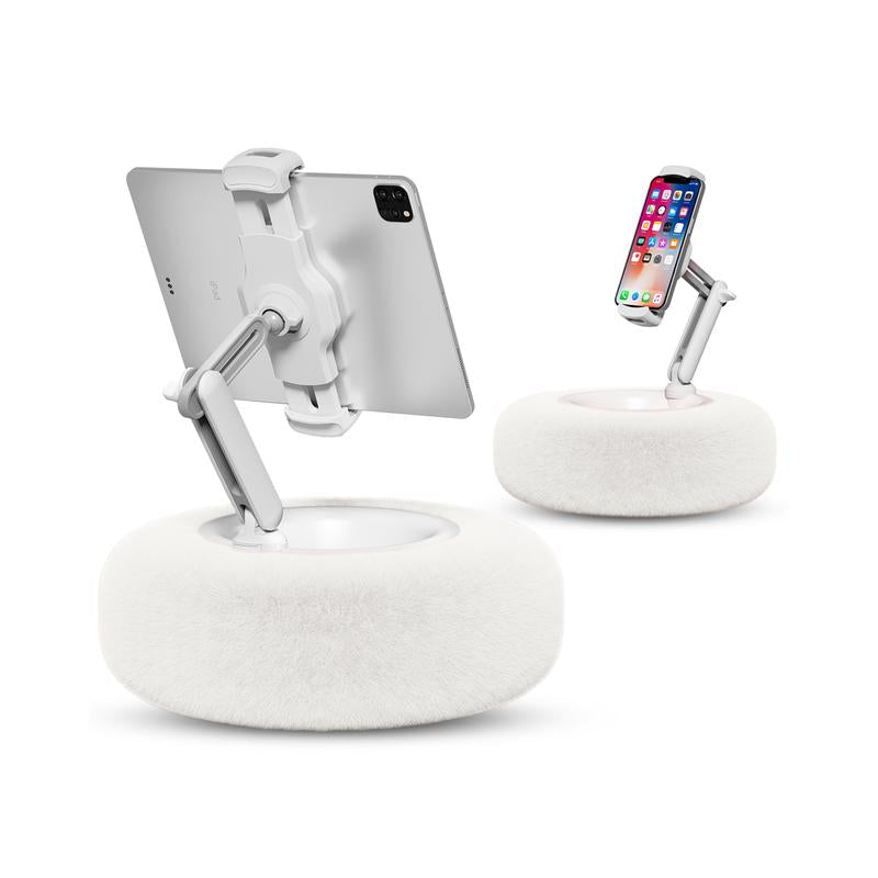 Viozon Adjustable Tablet and Phone Stand with Soft Plush Pillow for 4.7"-13" Devices, Ideal for Bed Use, Compatible with iPad, iPhone, Samsung, Google, and Kindle